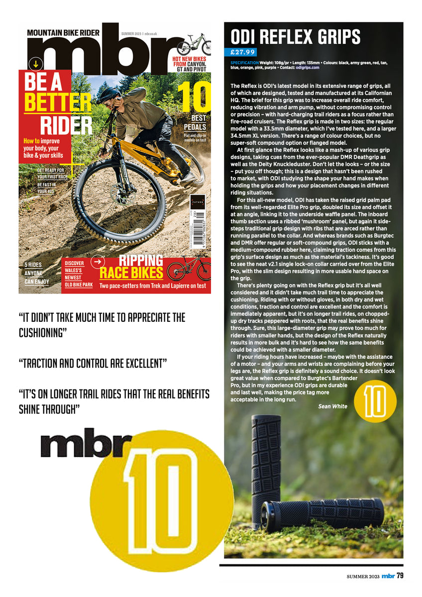 REFLEX LOCK-ON GRIPS (135MM) – ODI
