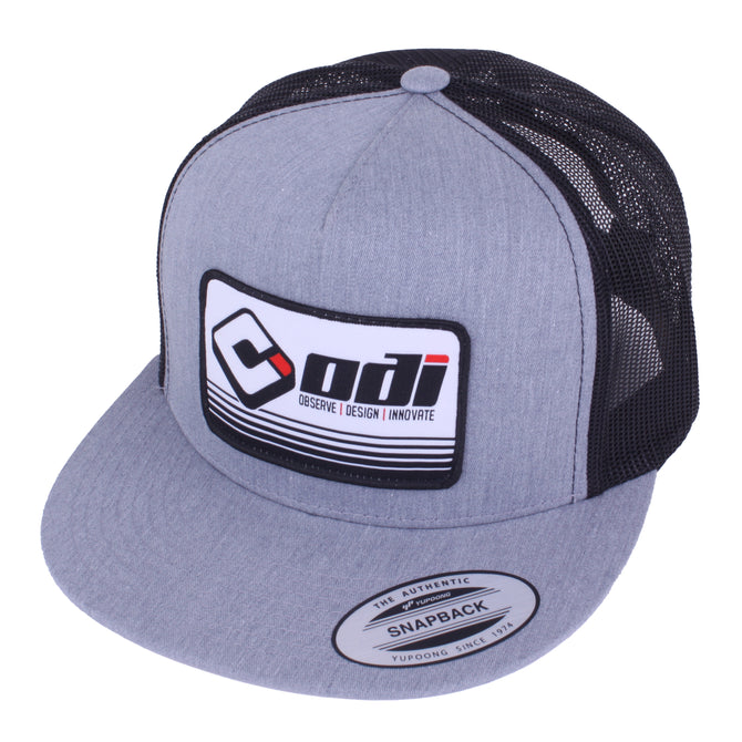 ODI FADE HAT Flat Bill - HEATHER/Black/White