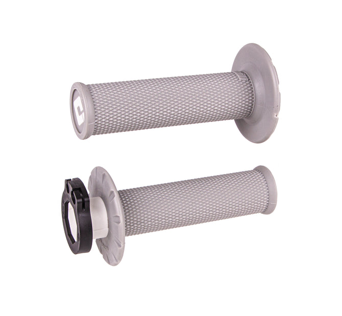 ODI V2 Half Waffle MX Lock-On Grips – White, Soft Compound, H36HWW