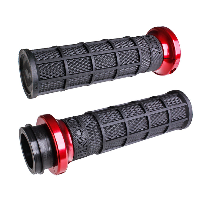 HARLEY-DAVIDSON 2008-2023 TBW: V-TWIN LOCK-ON HART-LUCK SIGNATURE FULL-WAFFLE GRIP SET HARLEY-DAVIDSON 2008-2023 TBW: V-TWIN LOCK-ON HART-LUCK SIGNATURE FULL-WAFFLE GRIP SET