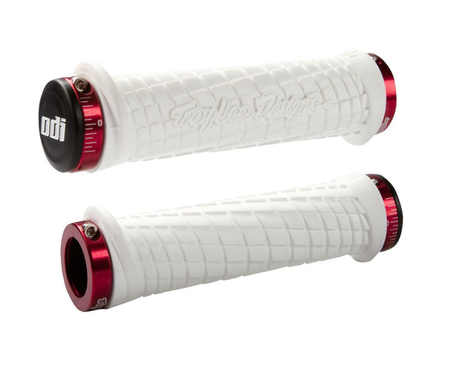 Odi Grips White Bike Grips ODI Mushroom Single Ply Grips White MTB